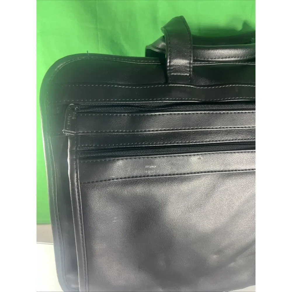 Leather Tech Organizer Briefcase